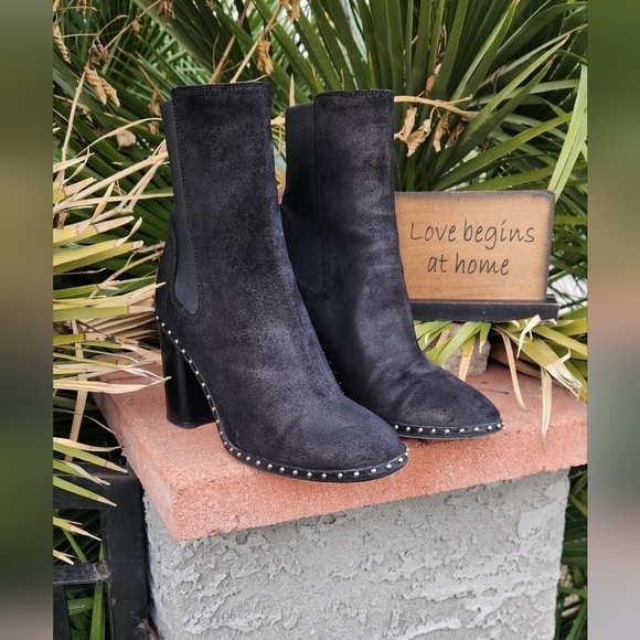 Rag and Bone black suede‎ studded boots - Picture 12 of 12